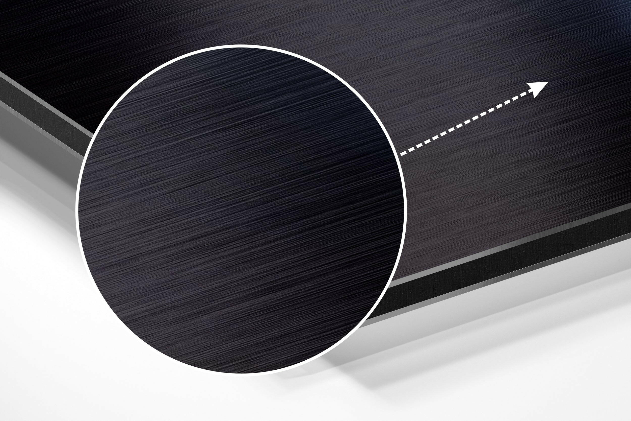 Space Traveller Brushed Aluminium Dibond Wall Art.