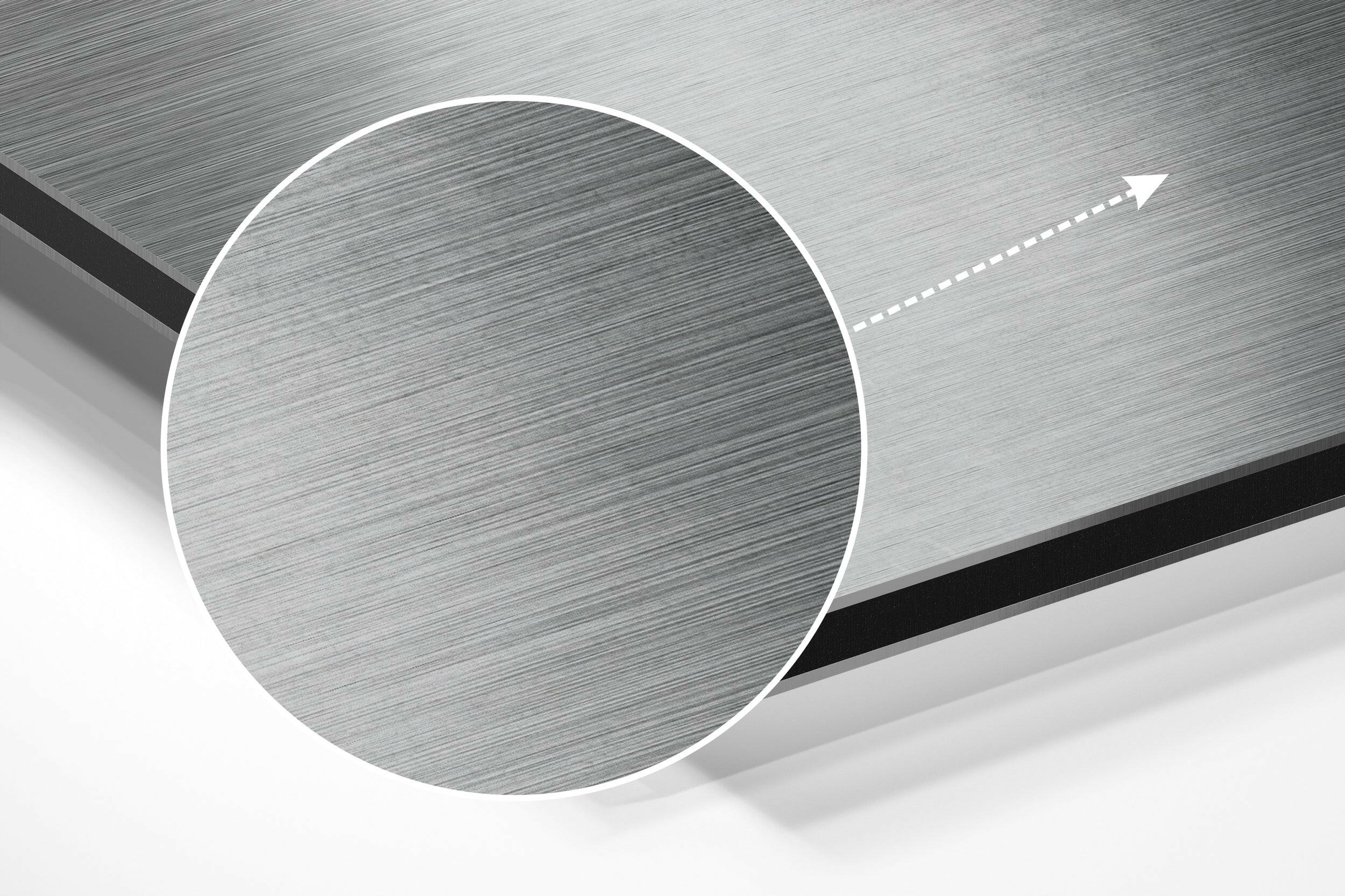 Despair Brushed Aluminium Dibond Wall Art.