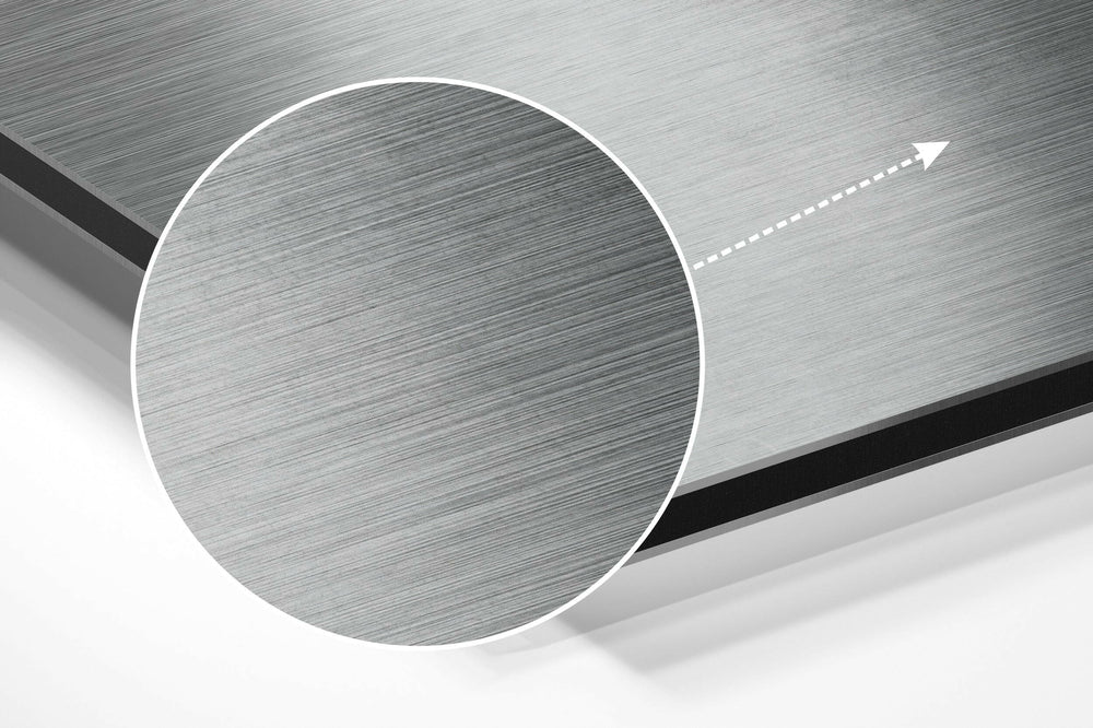 Despair Brushed Aluminium Dibond Wall Art.