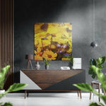 Flowers Brushed Aluminium Dibond Wall Art.