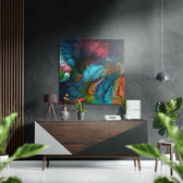 Variegated Brushed Aluminium Dibond Wall Art.