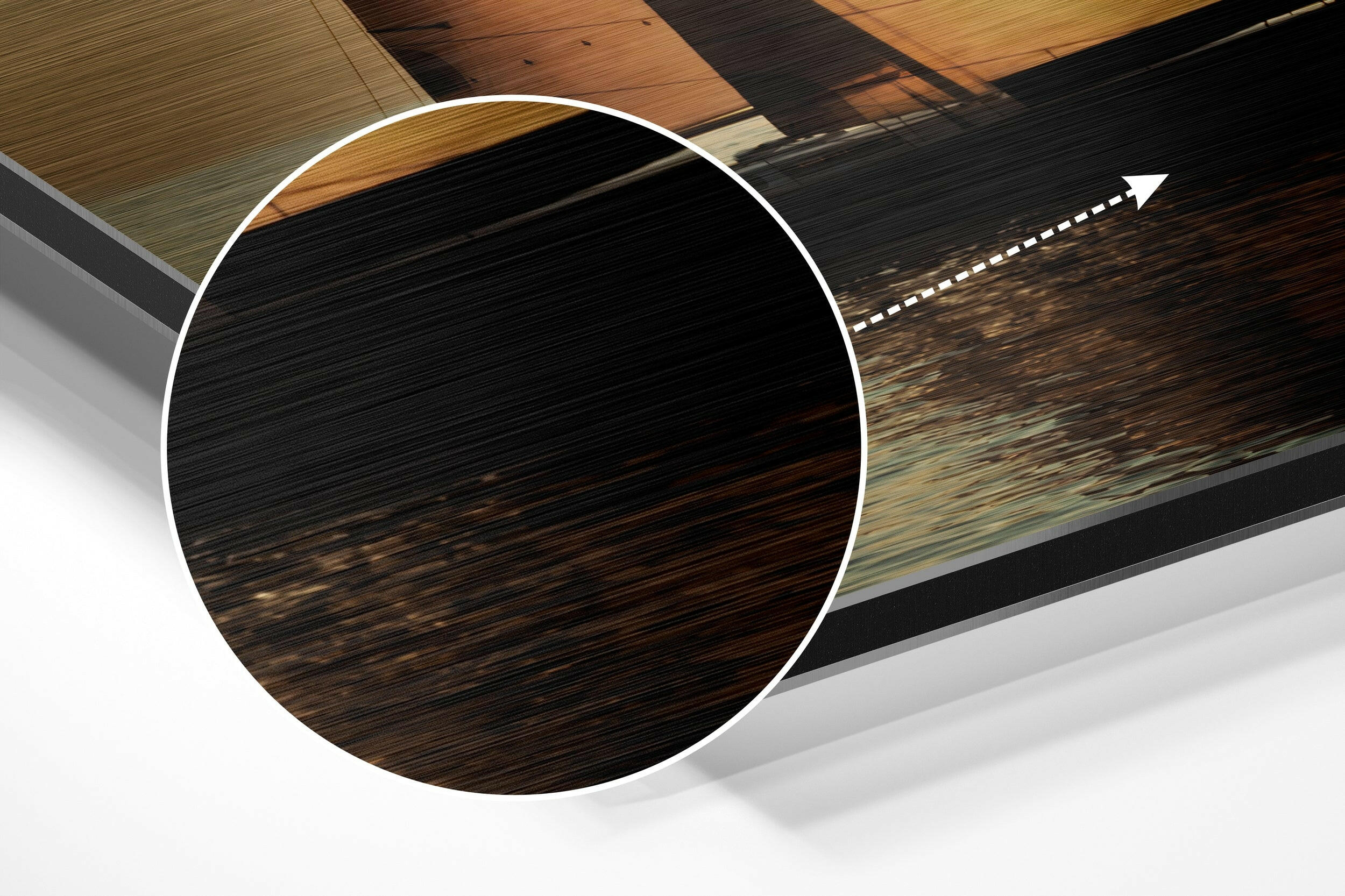 Sailing to Sunset Brushed Aluminium Dibond Wall Art.