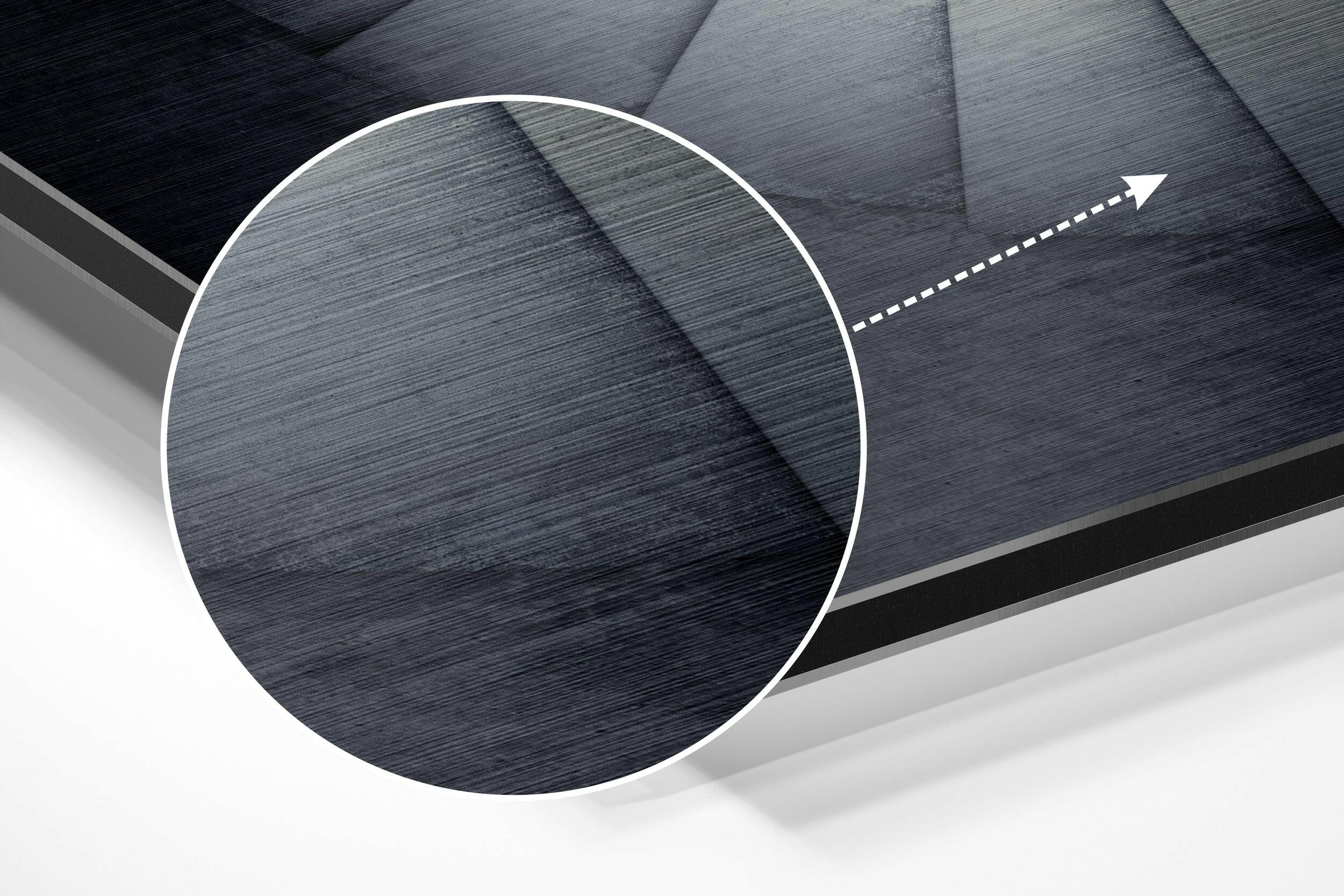 Stairs Brushed Aluminium Dibond Wall Art.