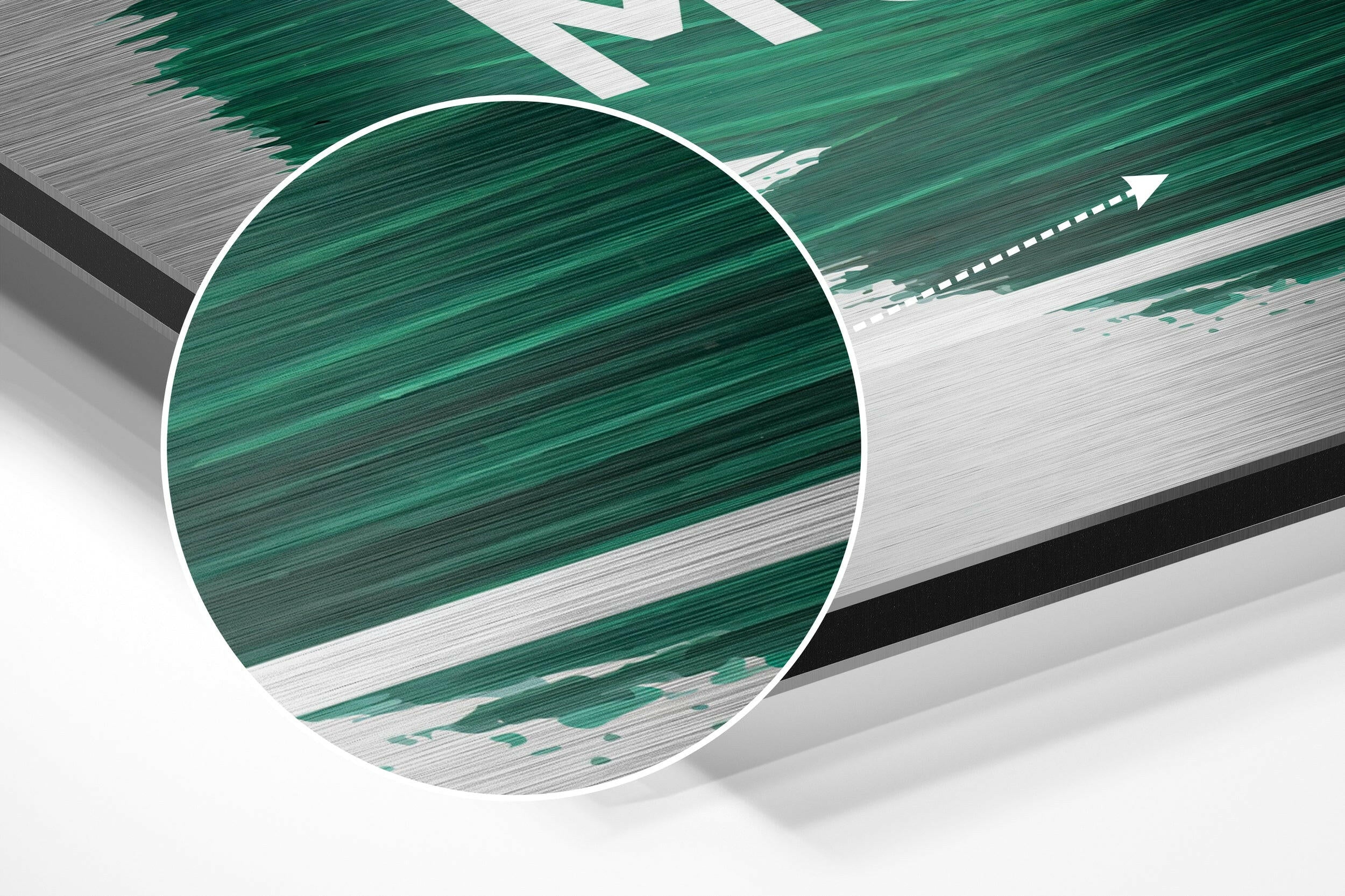 Enjoy Every Moment Brushed Aluminium Dibond Wall Art.