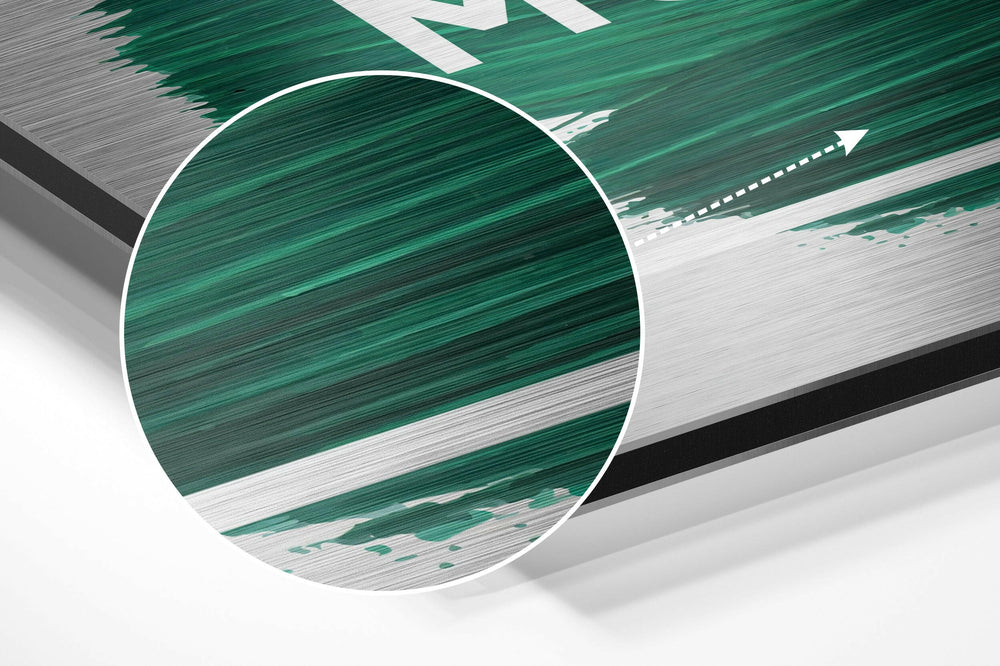 Enjoy Every Moment Brushed Aluminium Dibond Wall Art.