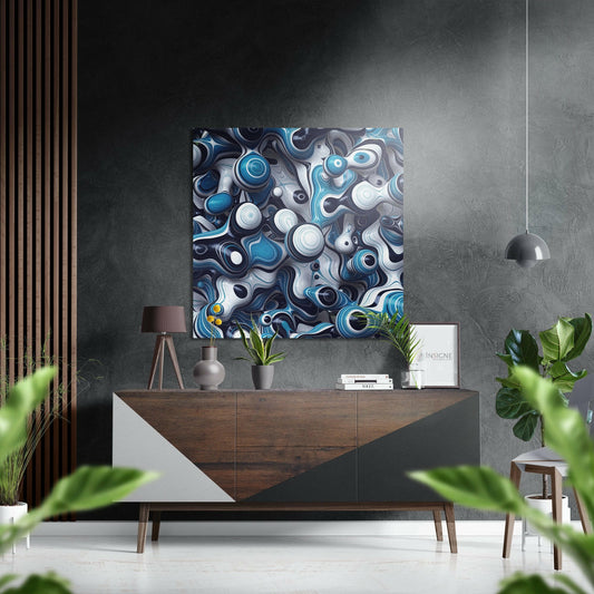 Evil Eyes Brushed Aluminium Dibond Wall Art.