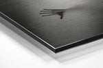 Hands Brushed Aluminium Dibond Wall Art.