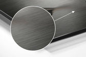 Hands Brushed Aluminium Dibond Wall Art.