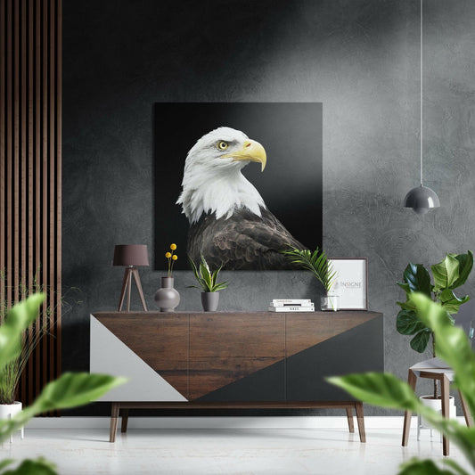 Eagle Brushed Aluminium Dibond Wall Art.