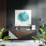 Flower Brushed Aluminium Dibond Wall Art.