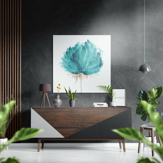 Flower Brushed Aluminium Dibond Wall Art.
