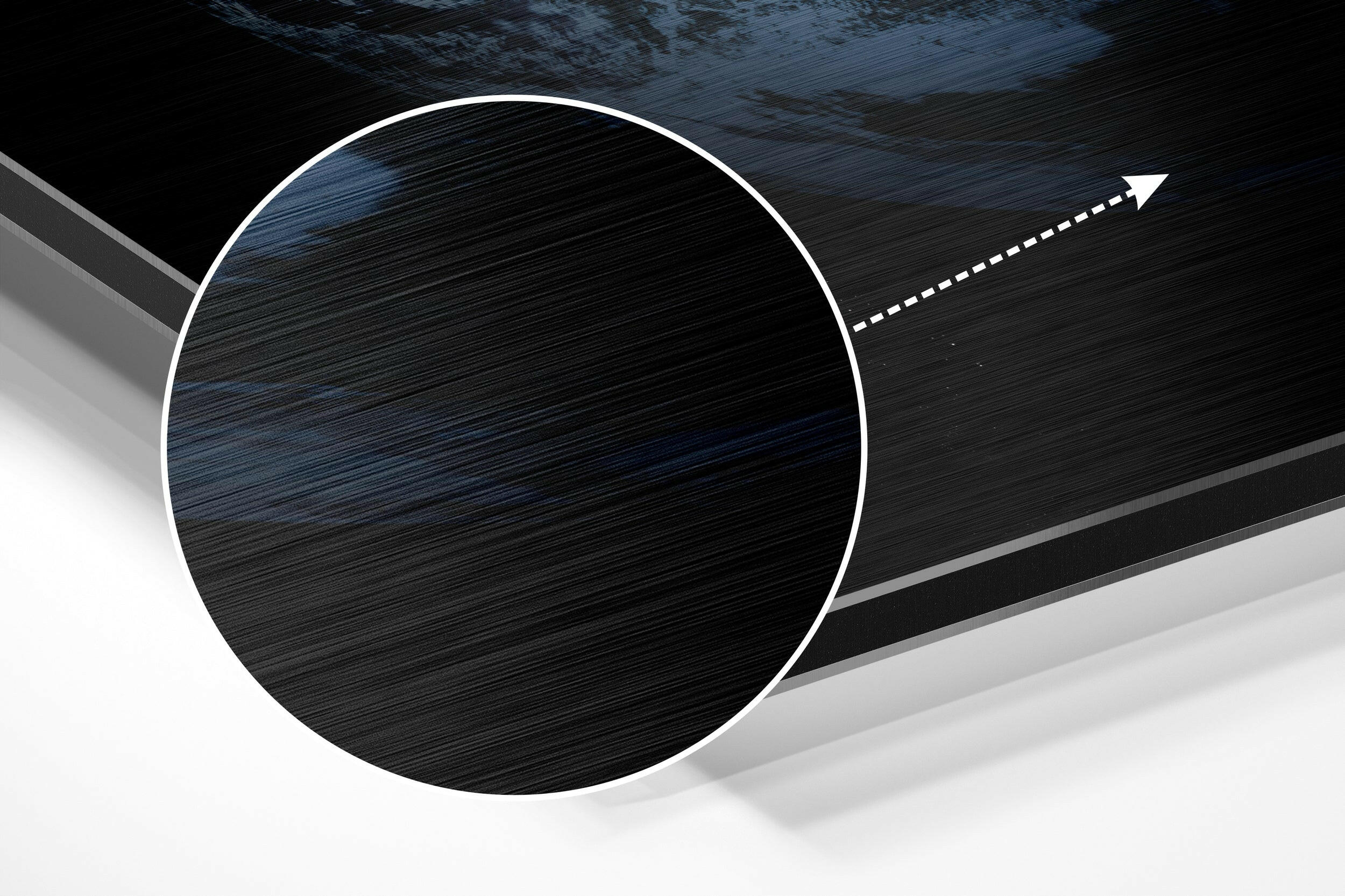 Earth Brushed Aluminium Dibond Wall Art.