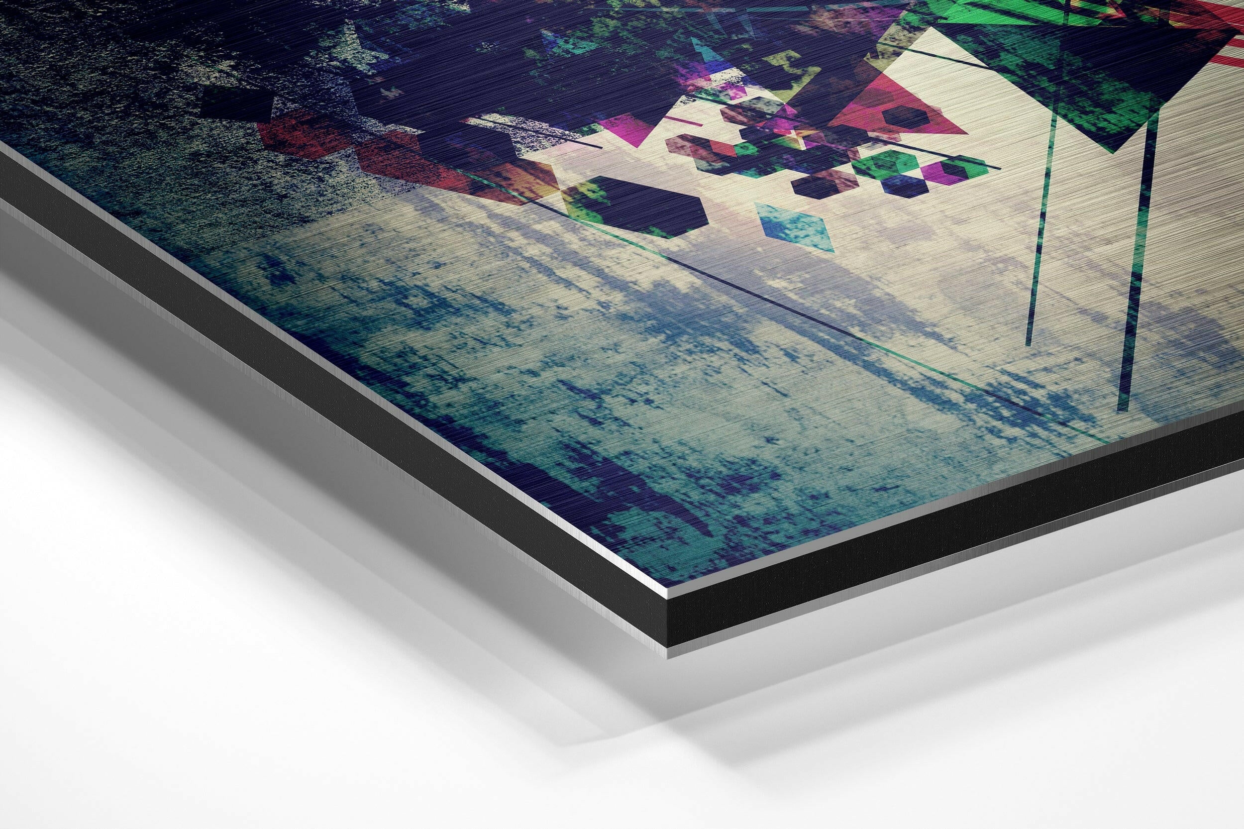 The Eye Brushed Aluminium Dibond Wall Art.