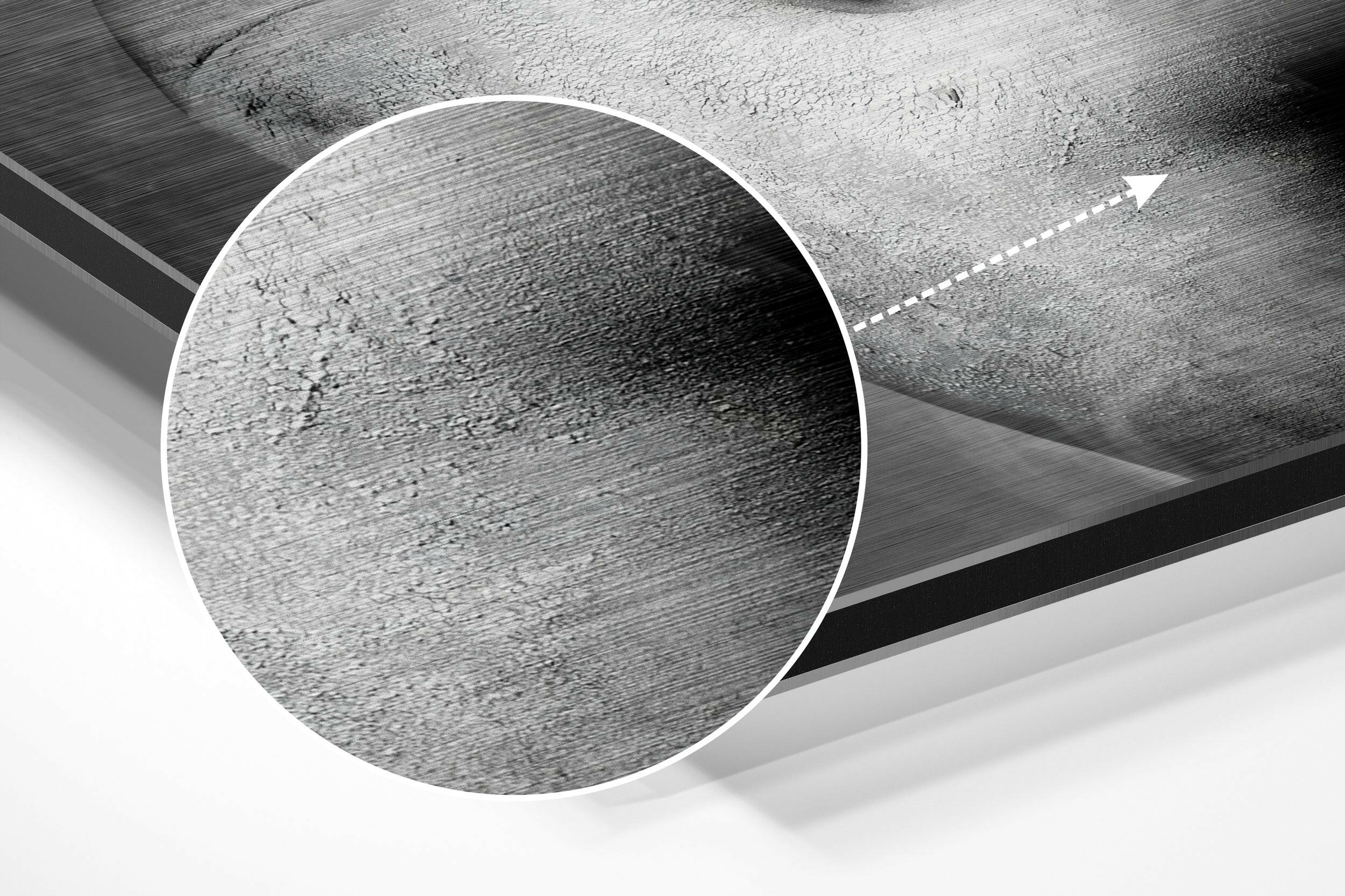 Dance with Smoke Brushed Aluminium Dibond Wall Art.