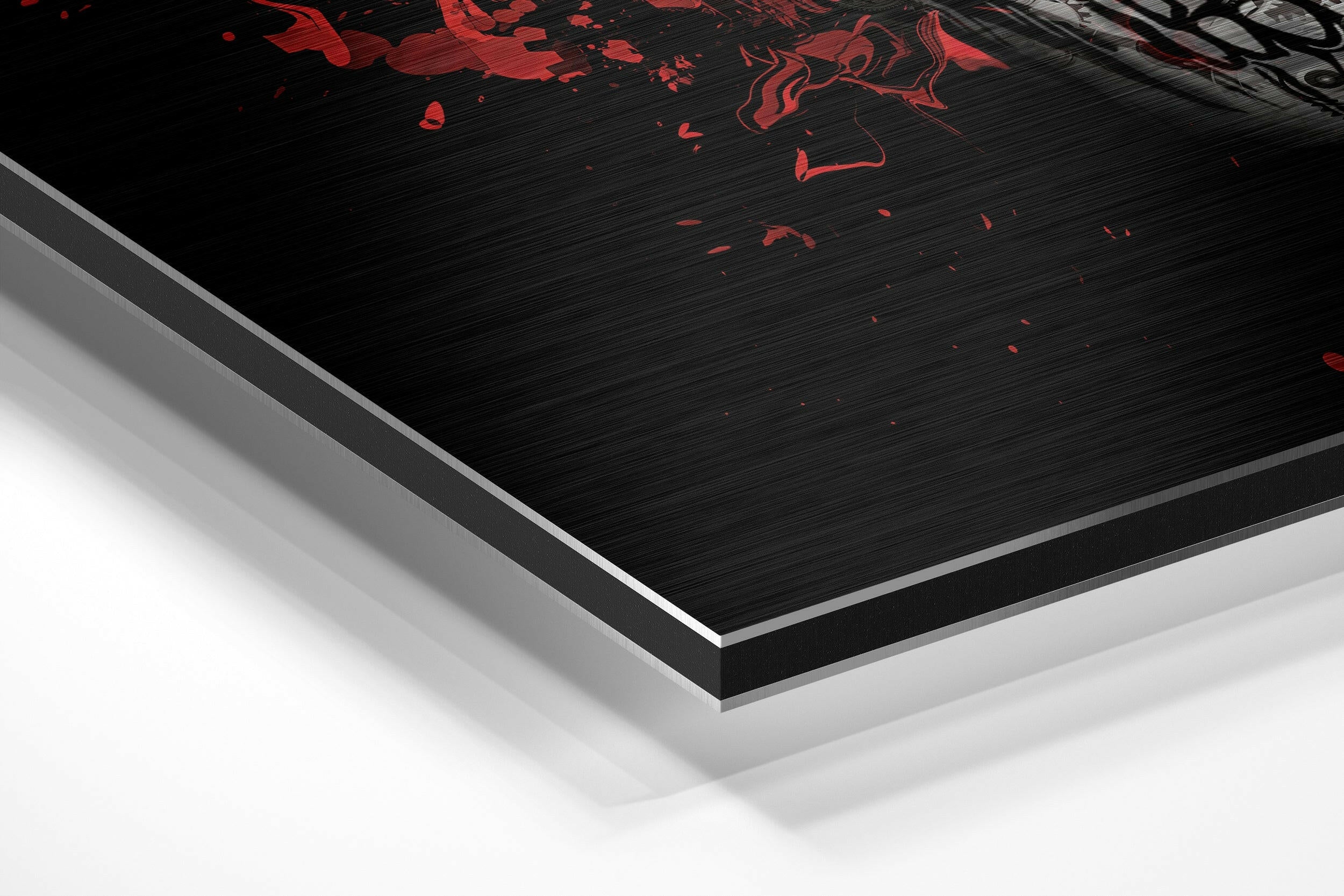 Skull Brushed Aluminium Dibond Wall Art.