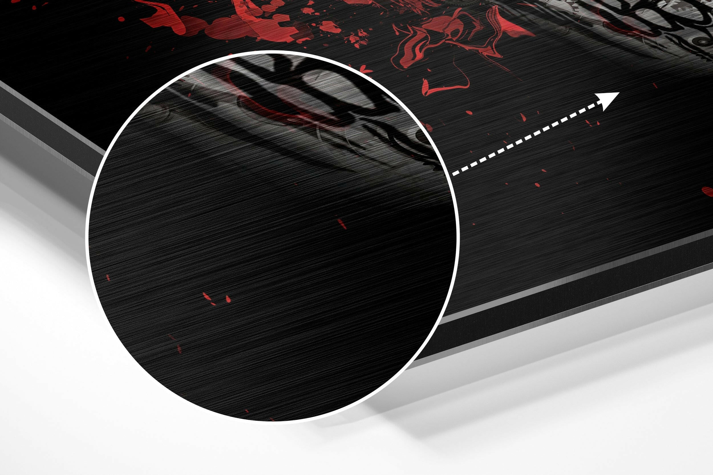 Skull Brushed Aluminium Dibond Wall Art.