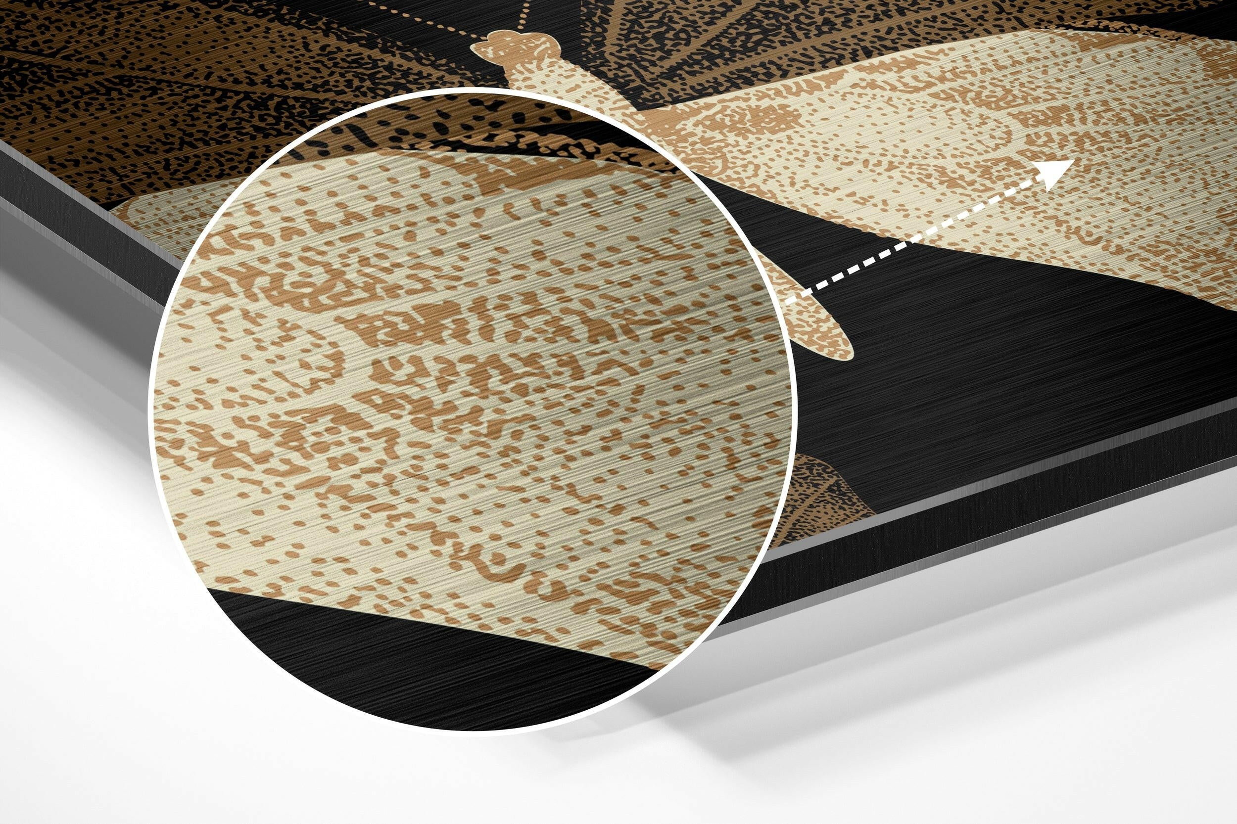 Butterflies Brushed Aluminium Dibond Wall Art.