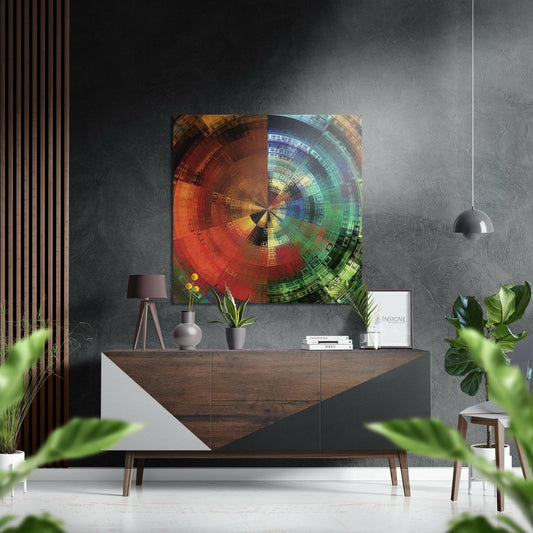 Spin Brushed Aluminium Dibond Wall Art.