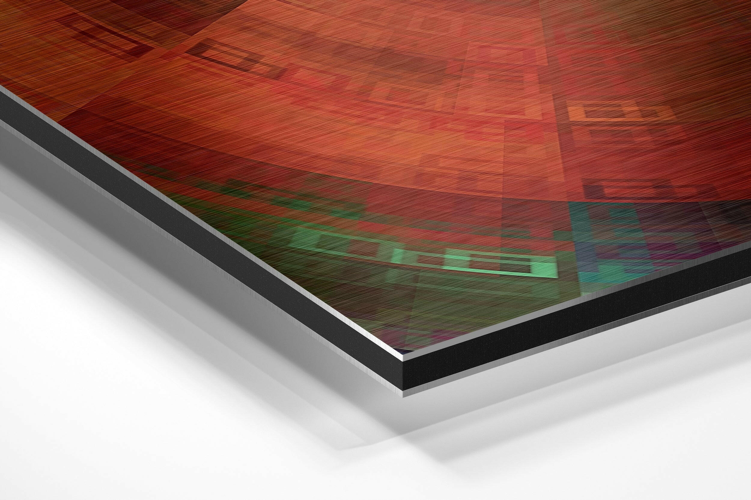 Spin Brushed Aluminium Dibond Wall Art.