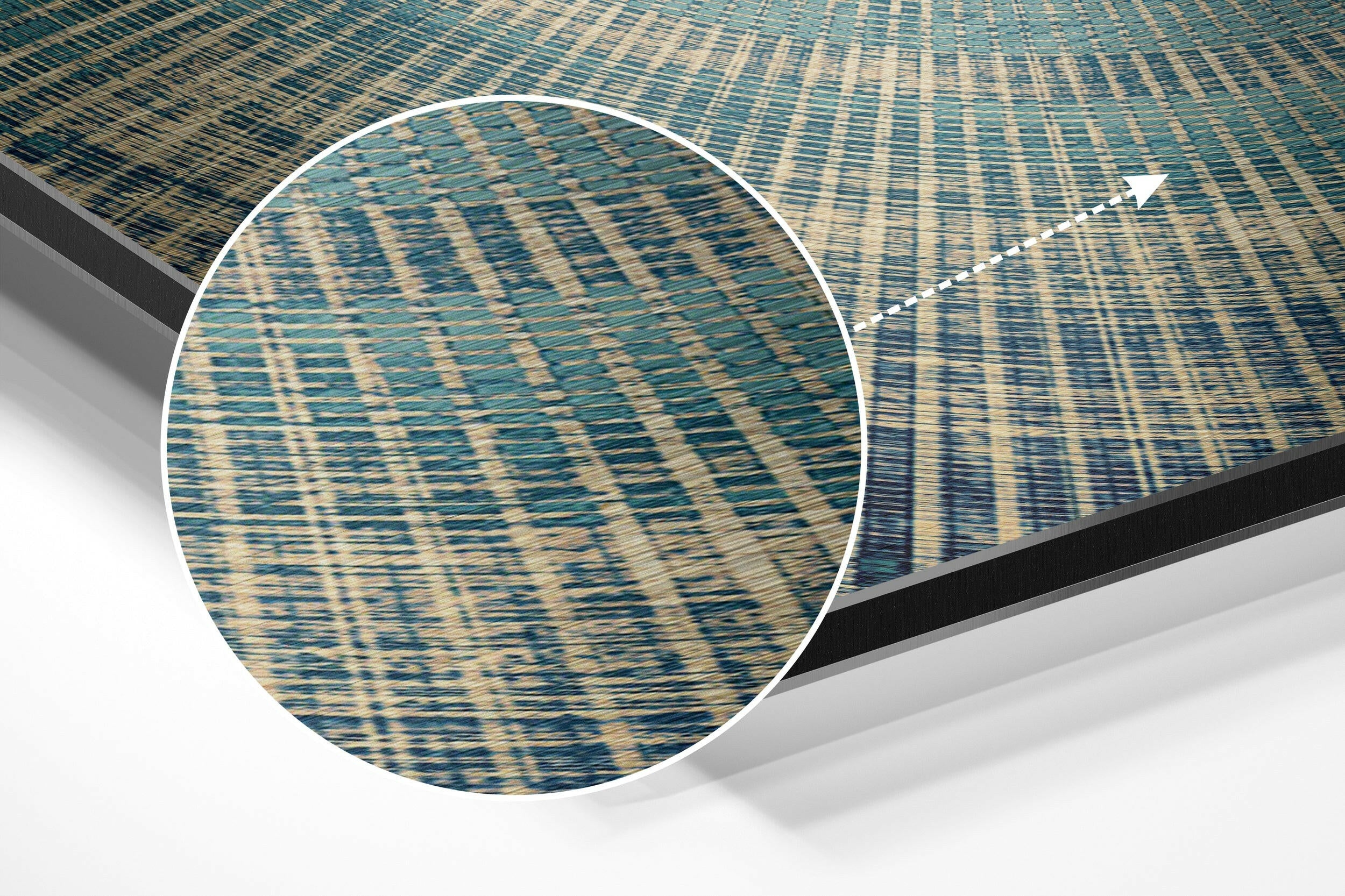 Texture Brushed Aluminium Dibond Wall Art.