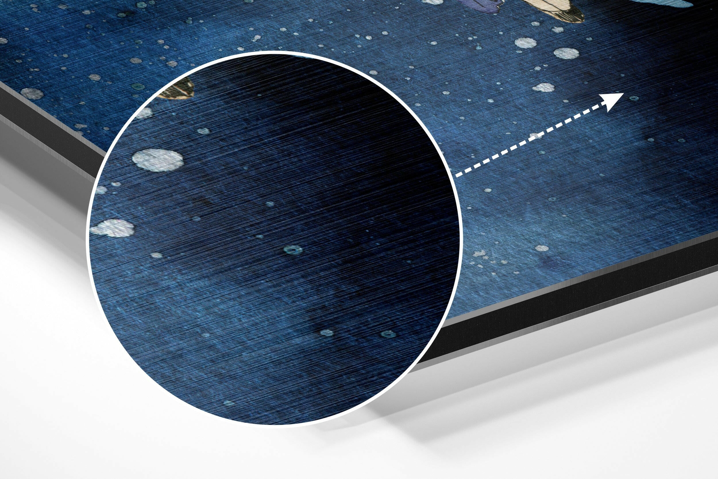 Dreamcatcher Brushed Aluminium Dibond Wall Art.