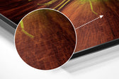 Flower Brushed Aluminium Dibond Wall Art.