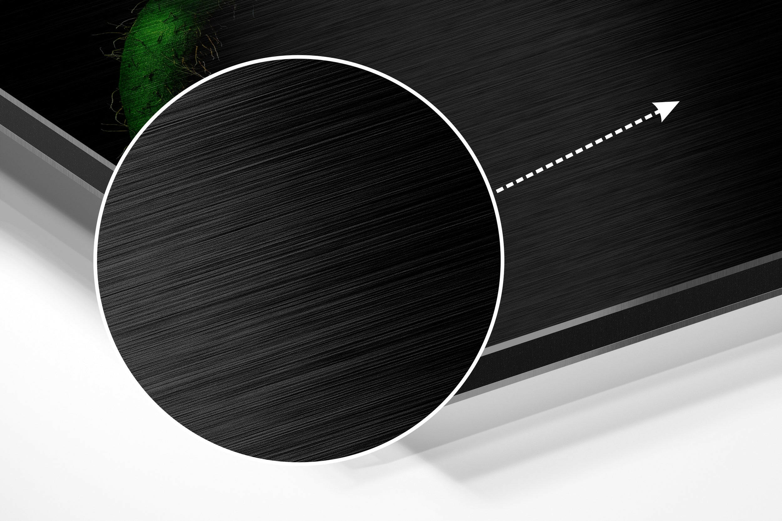 Flower Brushed Aluminium Dibond Wall Art.