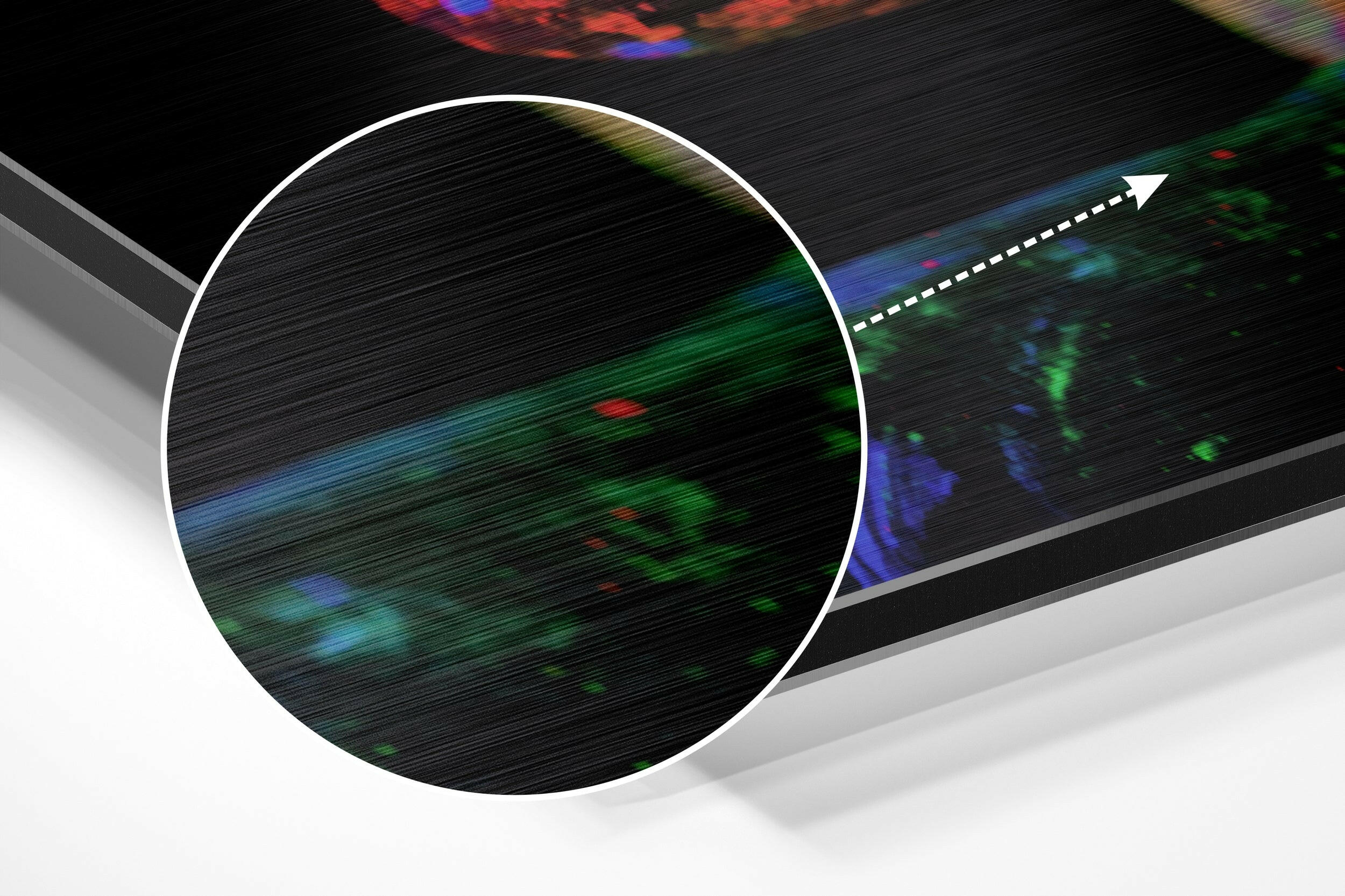 Sparkling Woman Brushed Aluminium Dibond Wall Art.