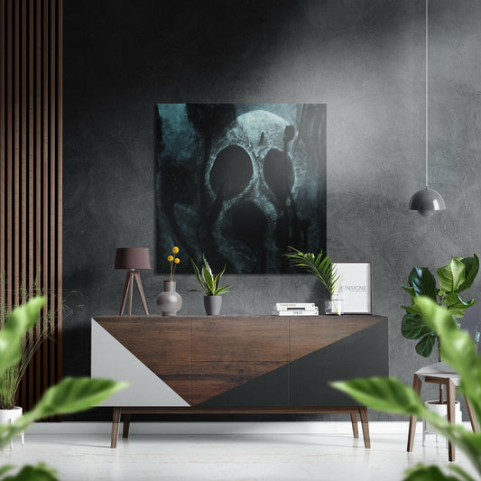 Scary Panda Brushed Aluminium Dibond Wall Art.