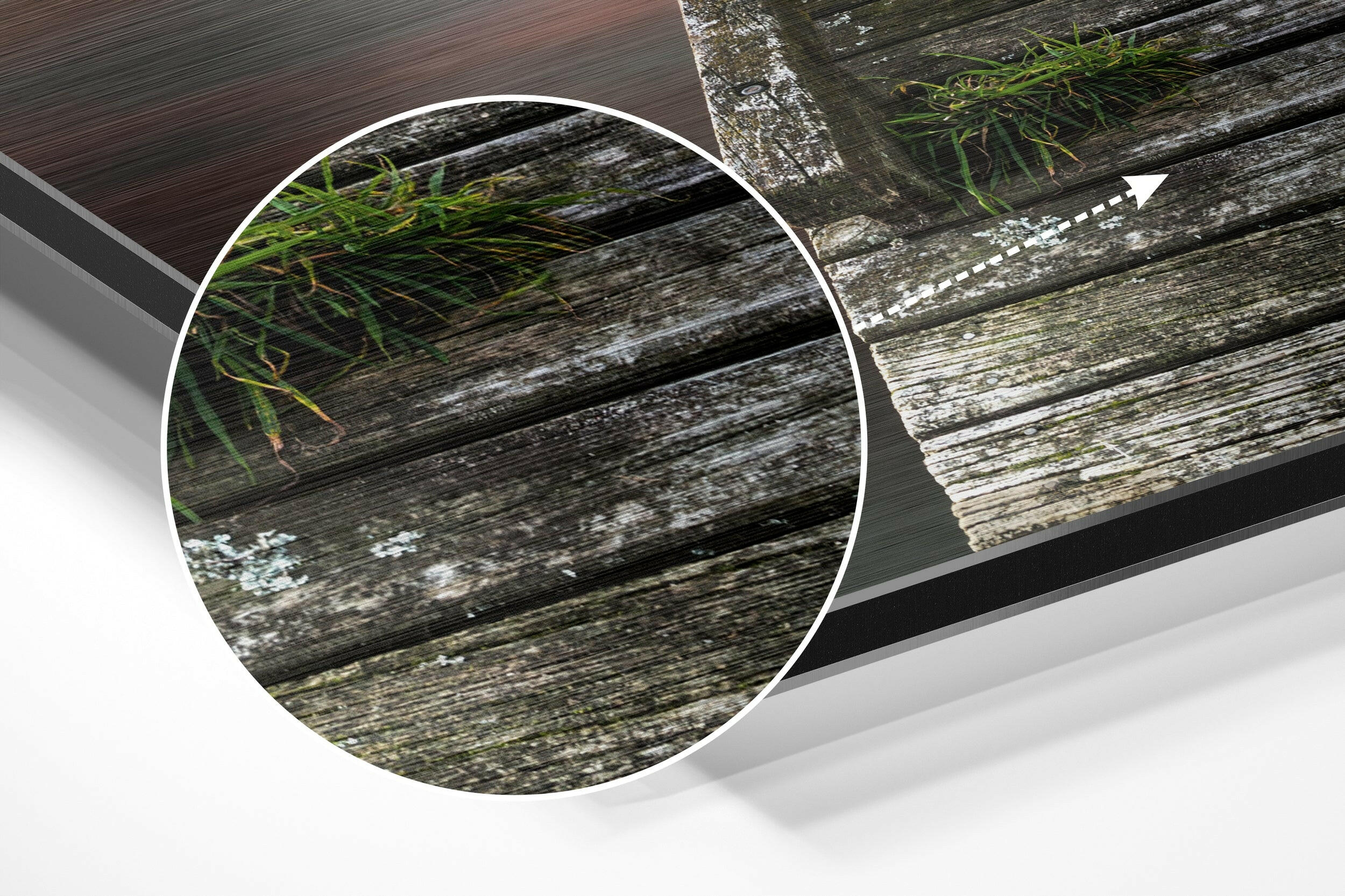 Pier Brushed Aluminium Dibond Wall Art.