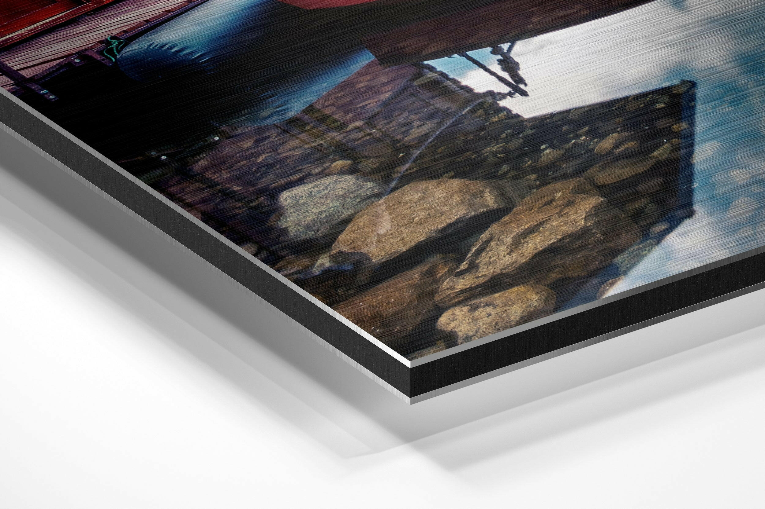 Boats  Brushed Aluminium Dibond Wall Art.