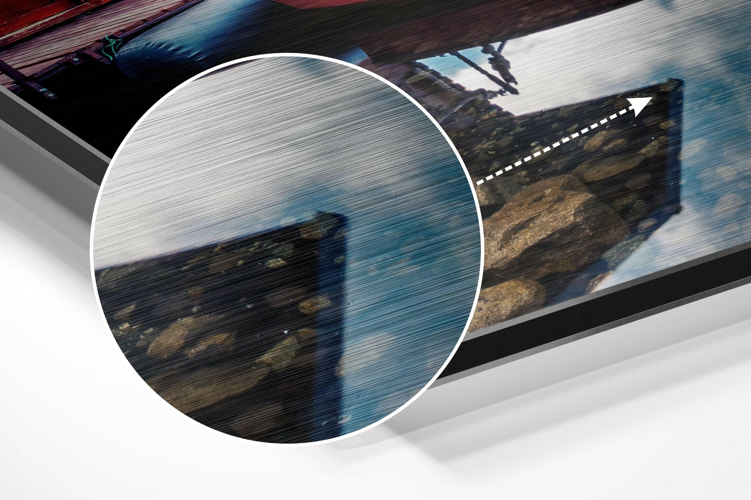 Boats  Brushed Aluminium Dibond Wall Art.