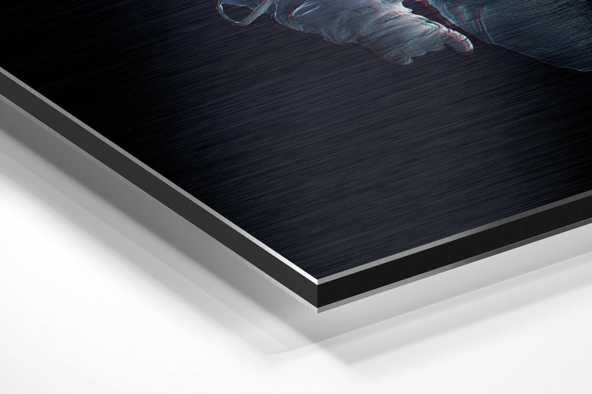 Space Traveller Brushed Aluminium Dibond Wall Art.