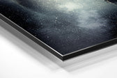 Space Traveller Brushed Aluminium Dibond Wall Art.