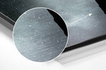 Up Brushed Aluminium Dibond Wall Art.