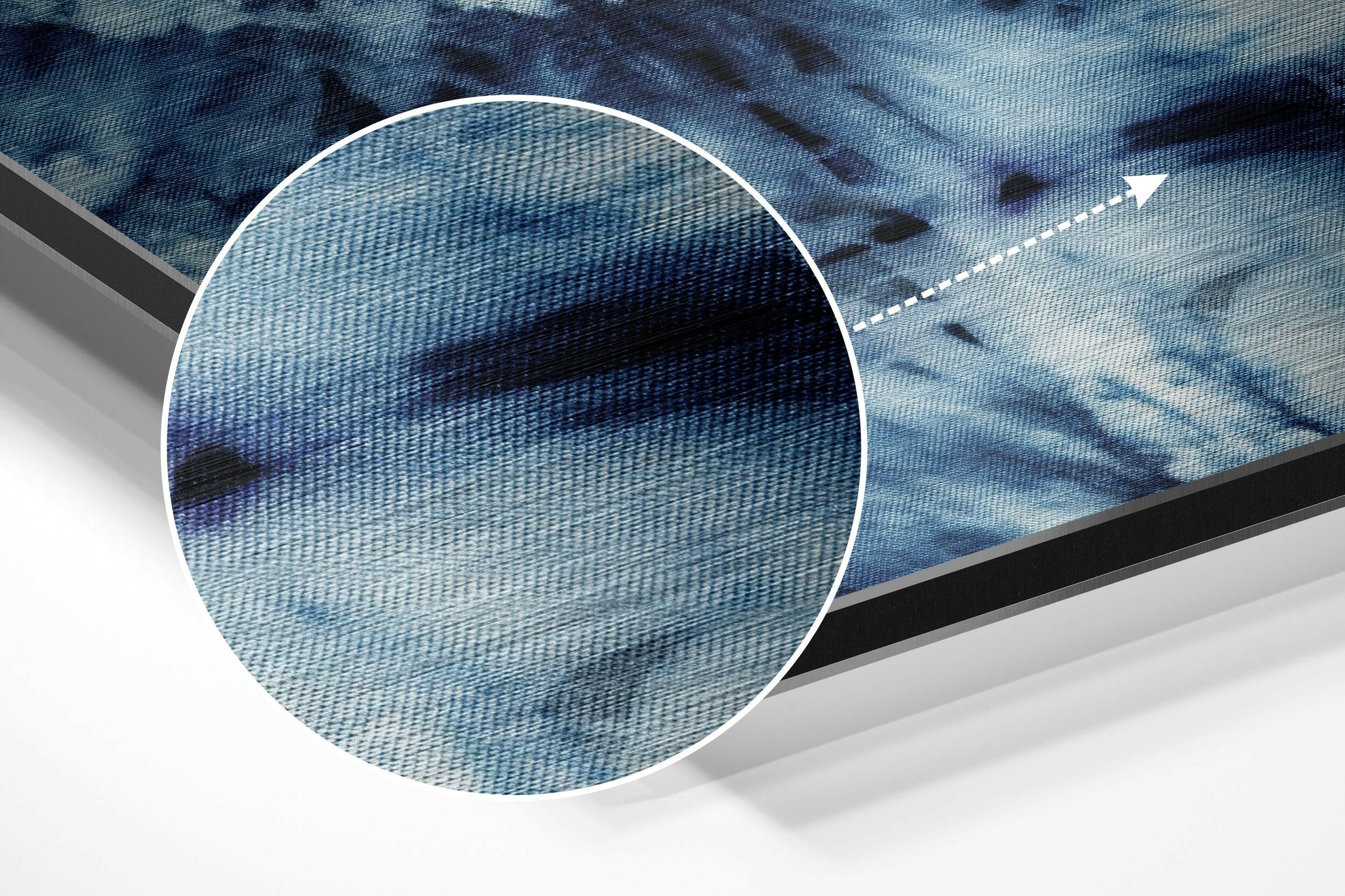 Closer Look Brushed Aluminium Dibond Wall Art.