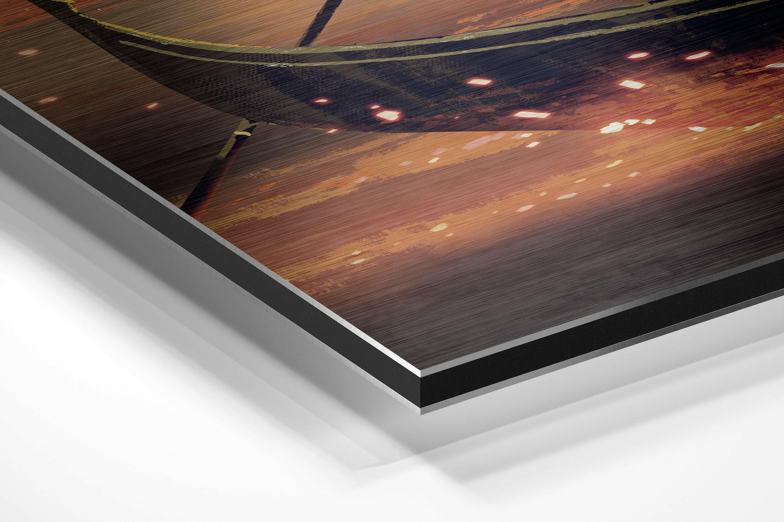 Moon Collector Brushed Aluminium Dibond Wall Art.