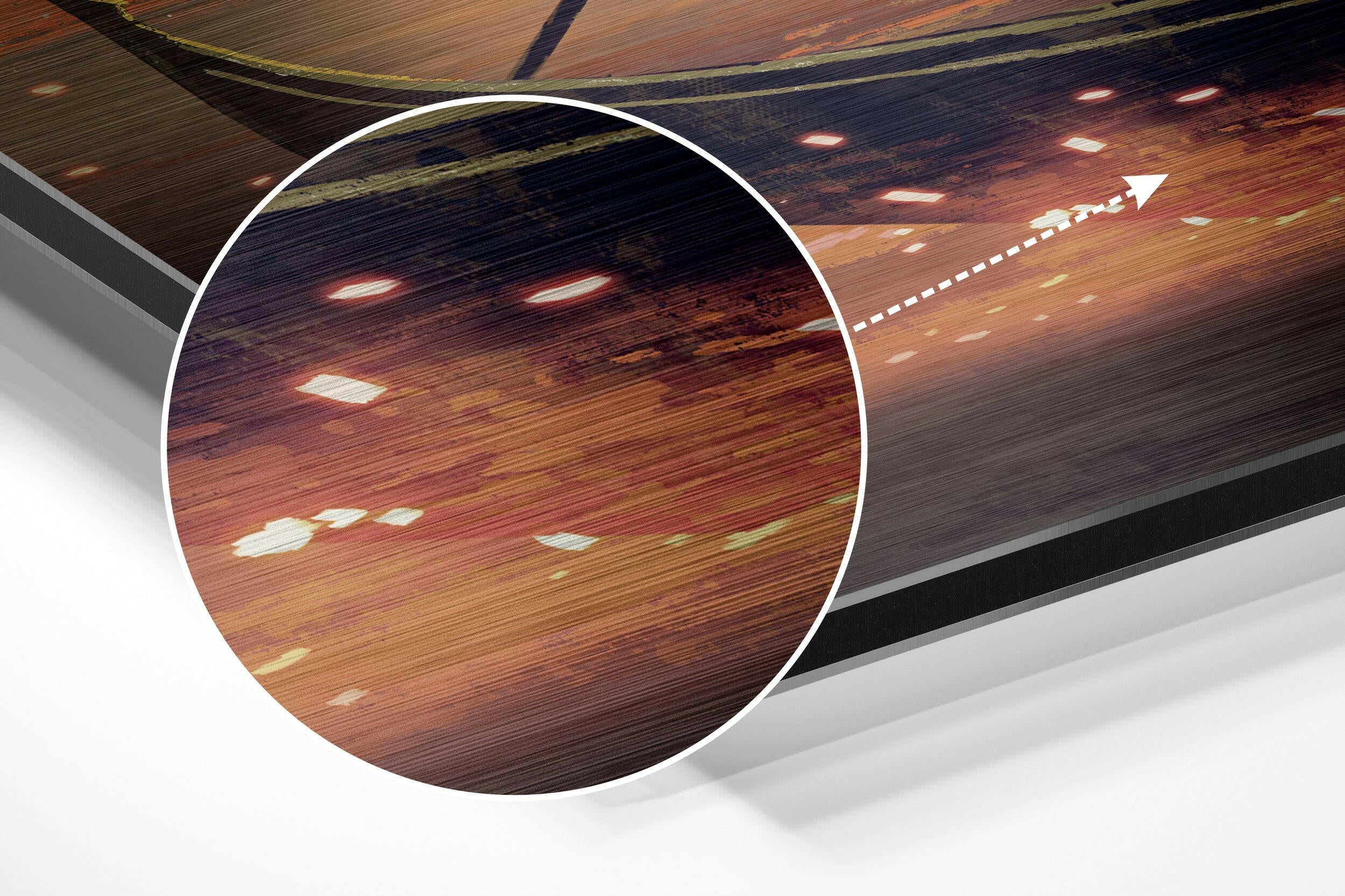 Moon Collector Brushed Aluminium Dibond Wall Art.