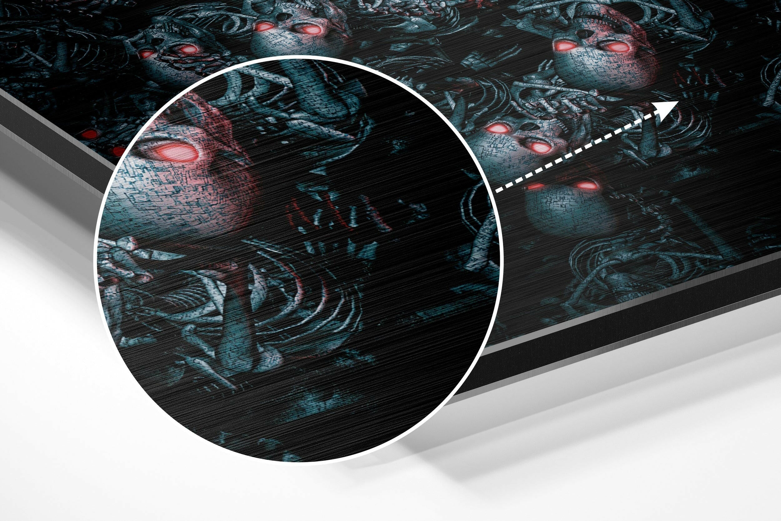 Android Cemetery Brushed Aluminium Dibond Wall Art.