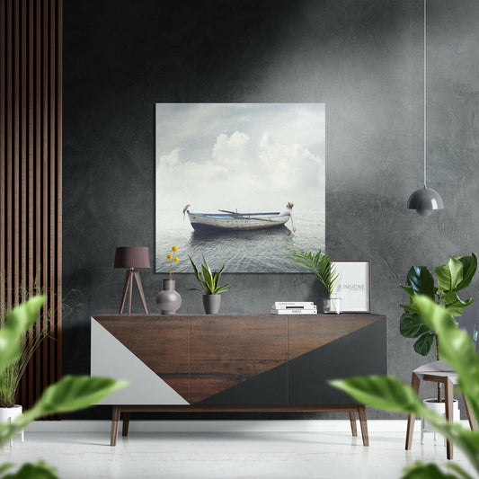 Tranquility Brushed Aluminium Dibond Wall Art.