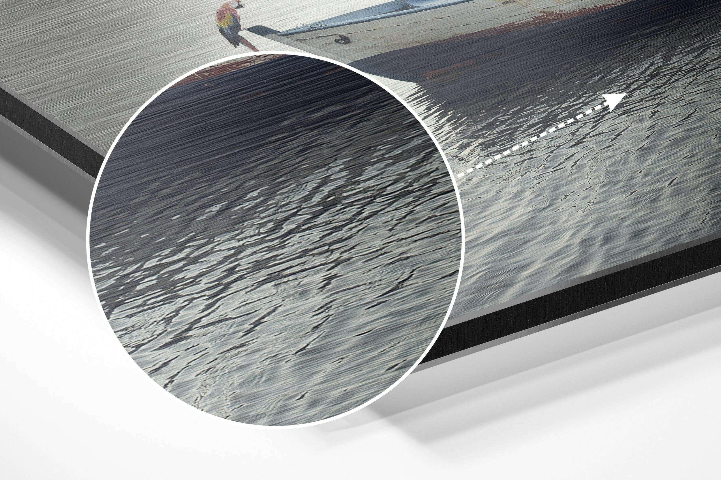 Tranquility Brushed Aluminium Dibond Wall Art.