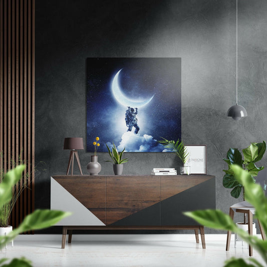 Holding the Moon Brushed Aluminium Dibond Wall Art.
