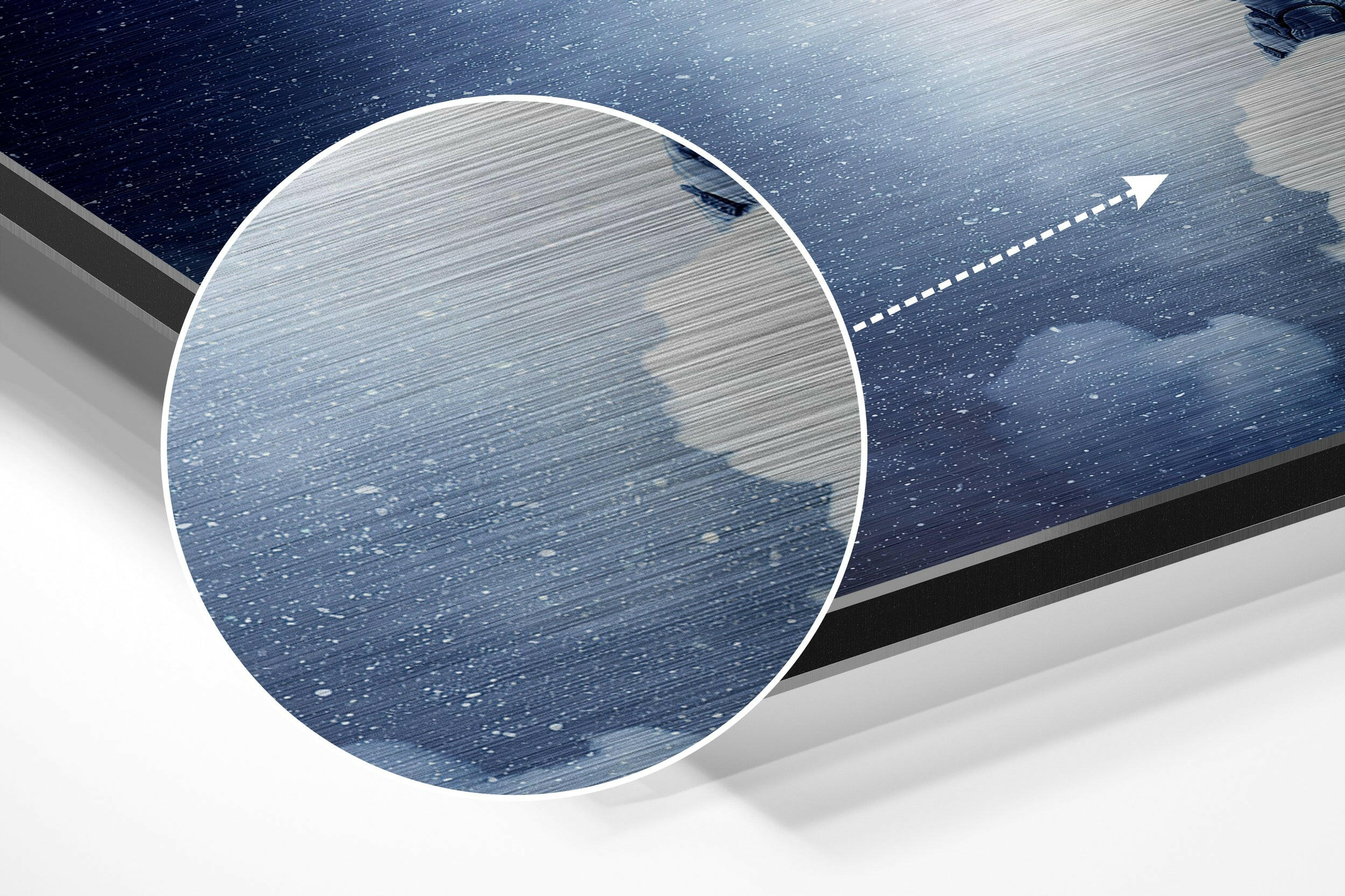 Holding the Moon Brushed Aluminium Dibond Wall Art.