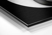 Ying Yang Skulls Brushed Aluminium Dibond Wall Art.