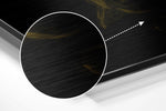 Yellow Smoke Brushed Aluminium Dibond Wall Art.