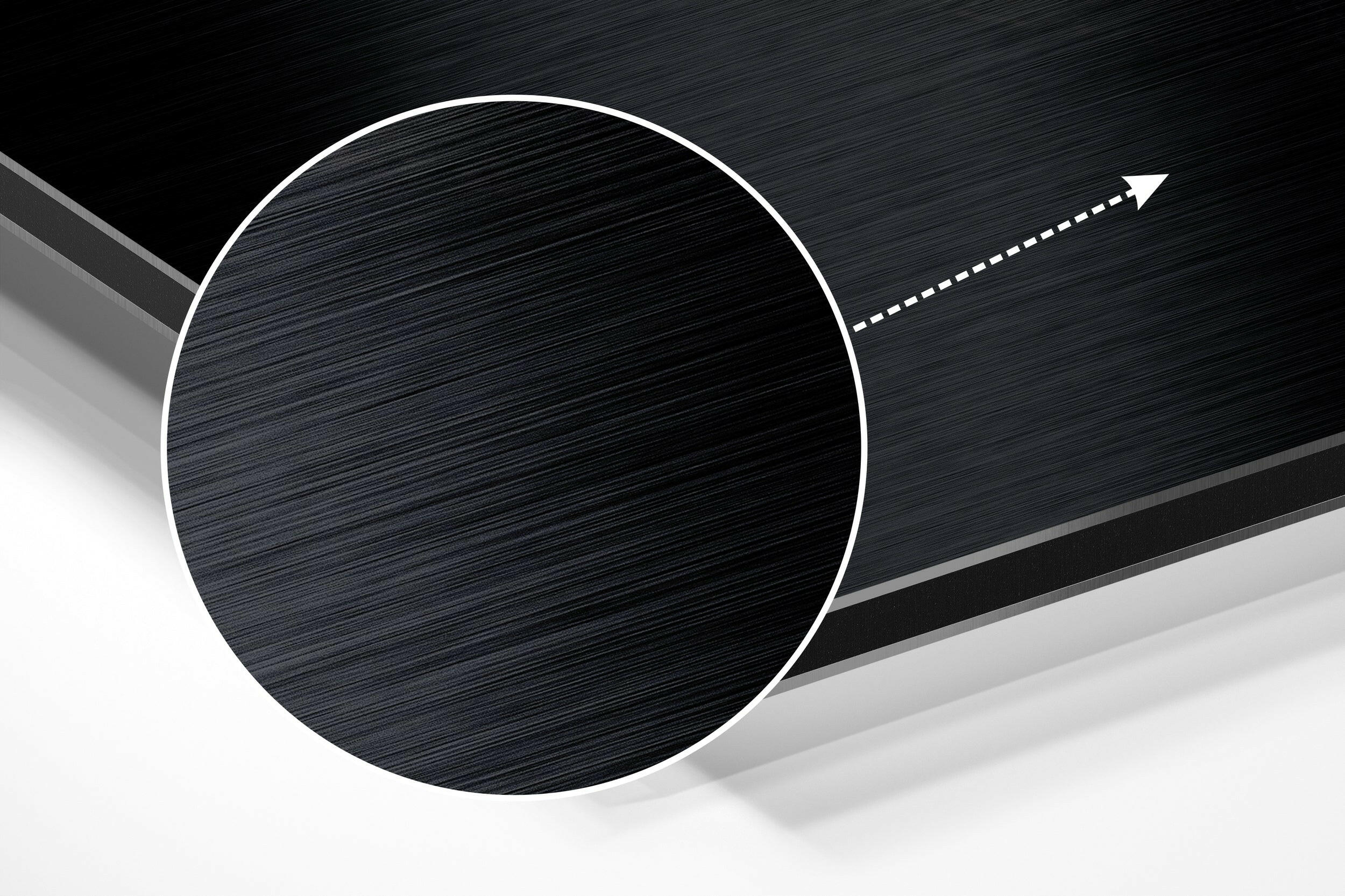 Eyelashes Brushed Aluminium Dibond Wall Art.