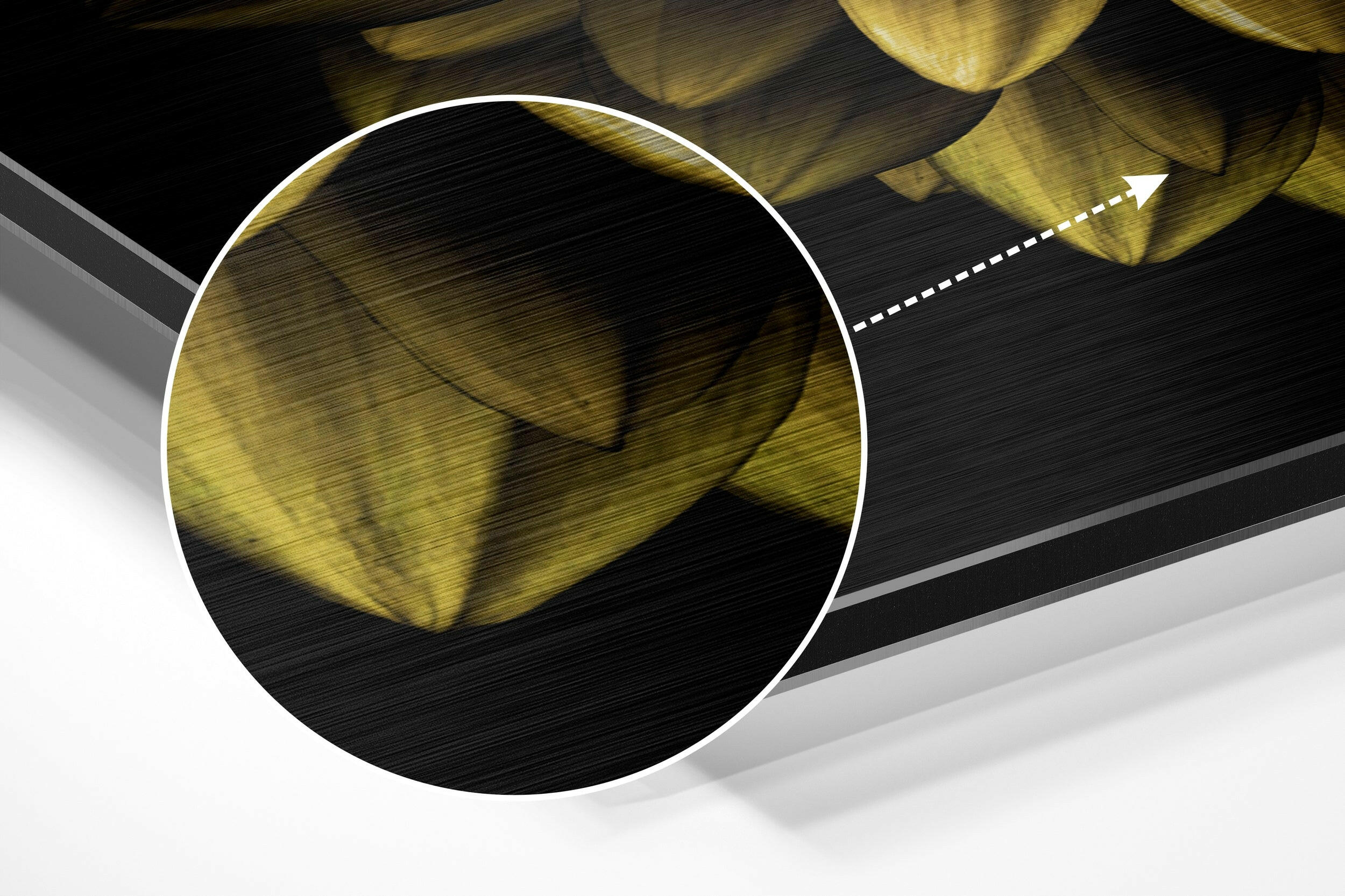 Flower Brushed Aluminium Dibond Wall Art.