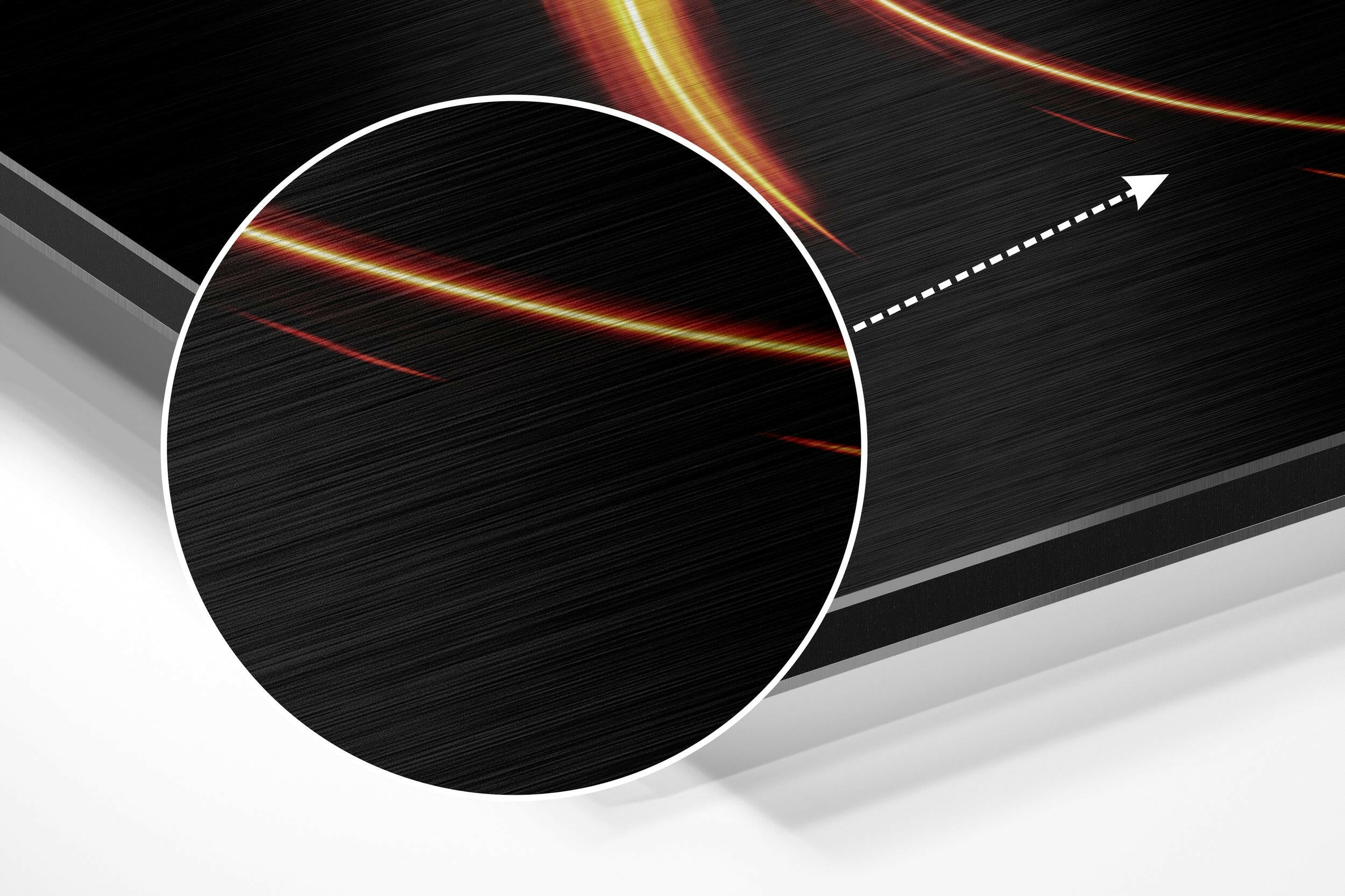 Capricorn Brushed Aluminium Dibond Wall Art.