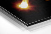 Aquarius Brushed Aluminium Dibond Wall Art.