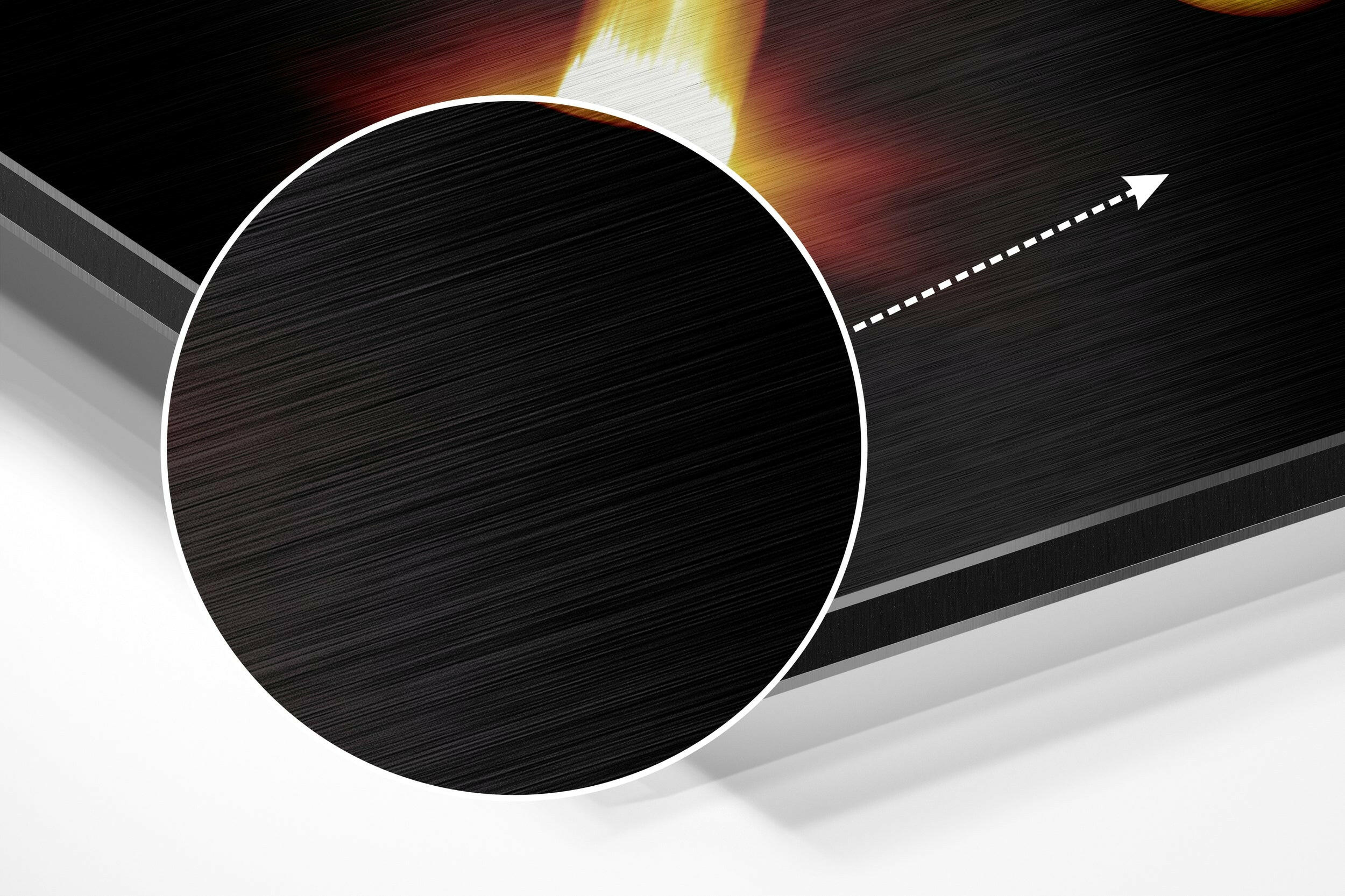 Aquarius Brushed Aluminium Dibond Wall Art.